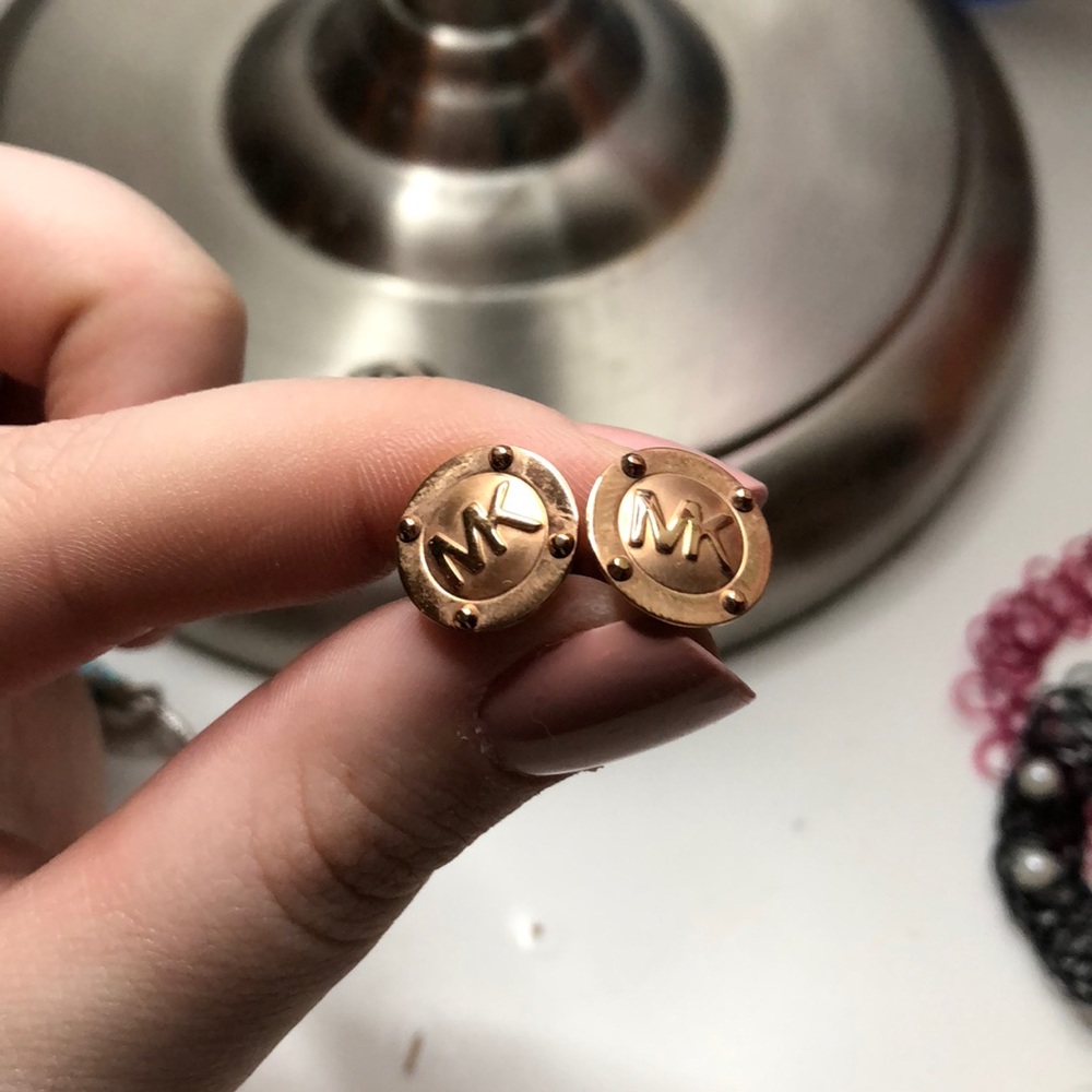 Michael Kors Rose Gold stud earrings